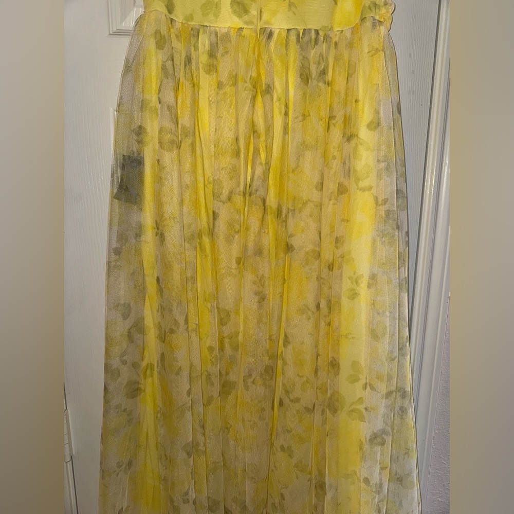 NWT Lulu's Yellow Floral Dress - Picture 7 of 7